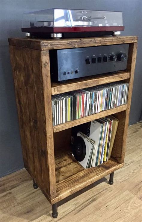 steel stereo cabinet|stereo cabinet with vinyl storage.